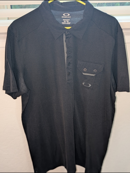 Oakley Other - Oakley Black Men's Polo Shirt with Chest Pocket Detail
